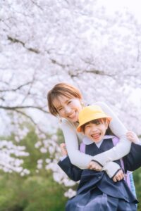 桜の時期の家族写真｜春のロケーション撮影について